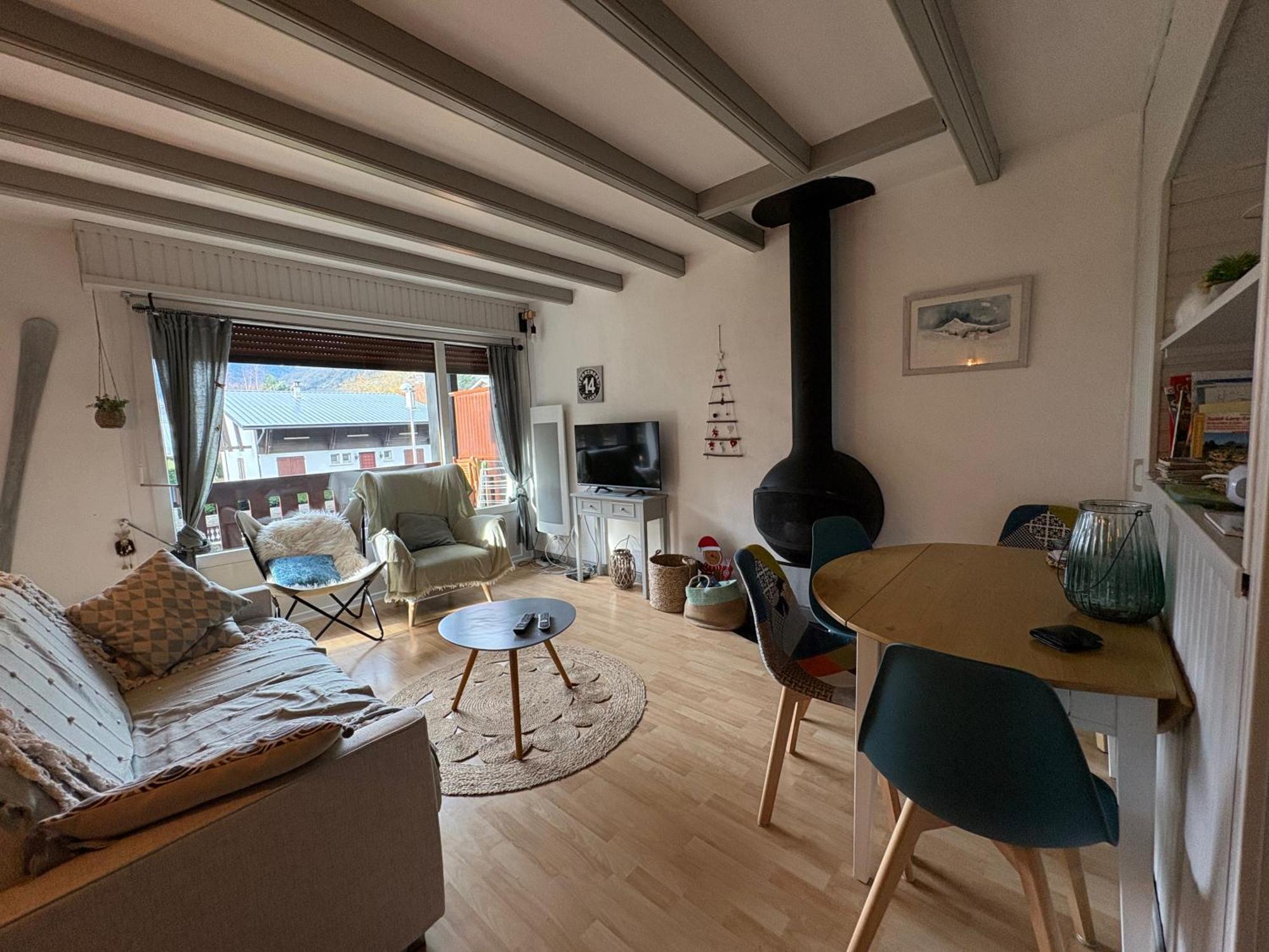 T2 Centre Village - Proximite Telecabine - Vue Montagne Plein Sud - Terrasse Couverte - Balcon - Chambre 1 Lit Double En 160 - Salon 1 Canape Convertible En 140 - Cuisine Separee Saint-Lary-Soulan Kültér fotó